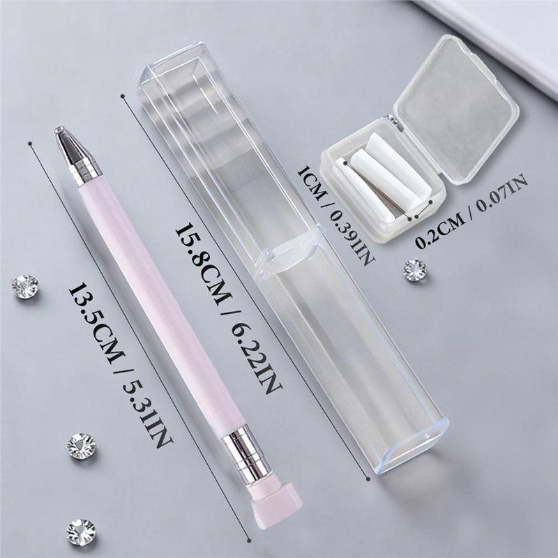 A96K-For Diamond Art,Nail DIY Craft Refillable Wax Pen 2025 New With Ergonomic Grip, Pink