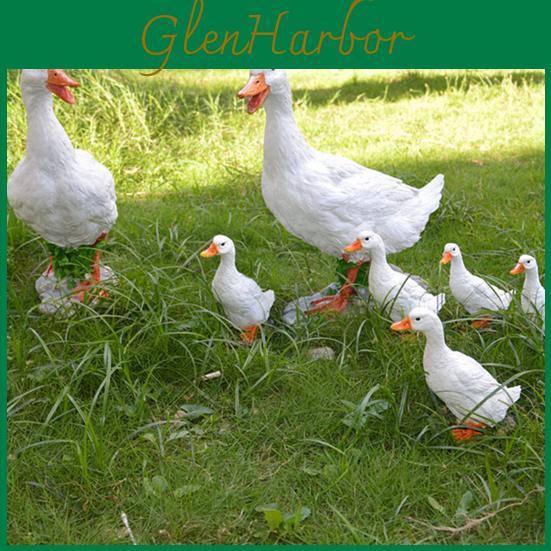 Lightweight Beautifully Duck Cute Figurines Art Craft Simulated Model Home Decor