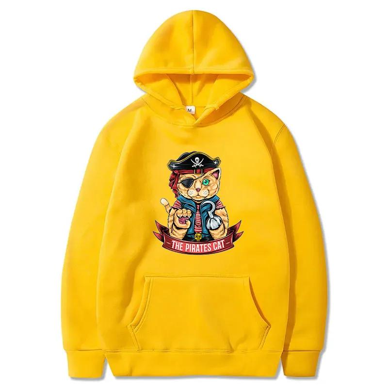 Men's Loose Casual Pullover Hoodie Street Fashion Printed Top