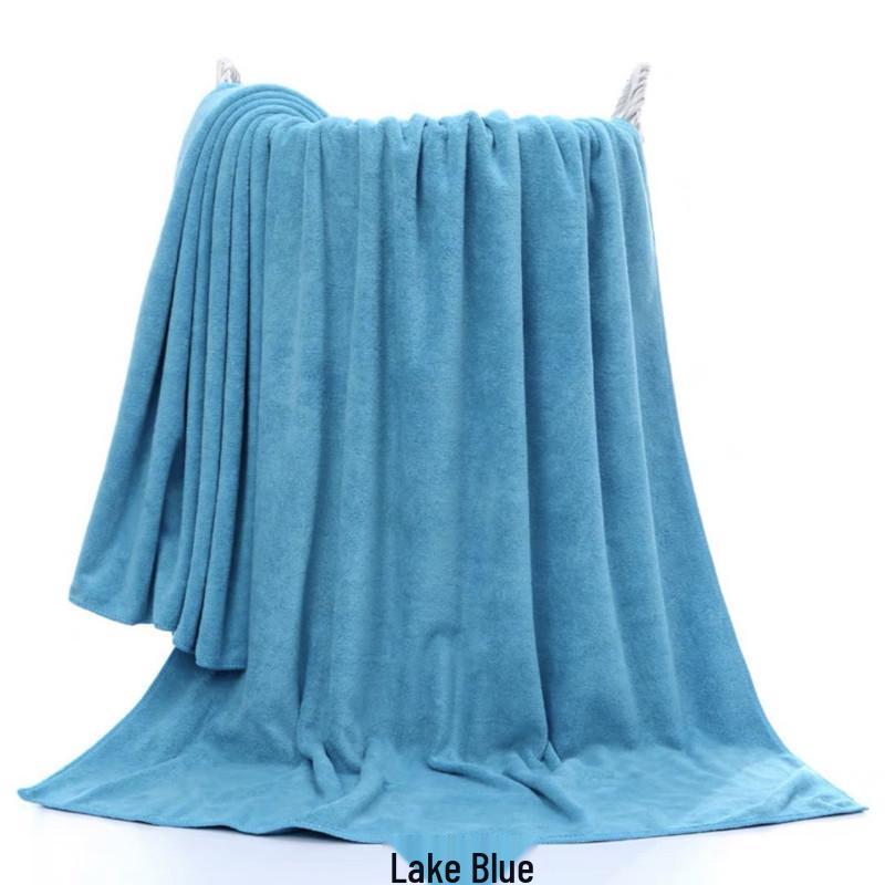 Non-Shedding Absorbent Spa and Hotel Bath Towel for Massage and Beauty Beds 70x140 Thick Bath Towel озеро синий