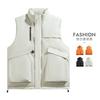 Autumn and Winter Vest Men's 2025 New Solid Color Trendy Brand Casual Stand-up Collar Thermal Vest Vest Vest Jacket Men's Clothing
