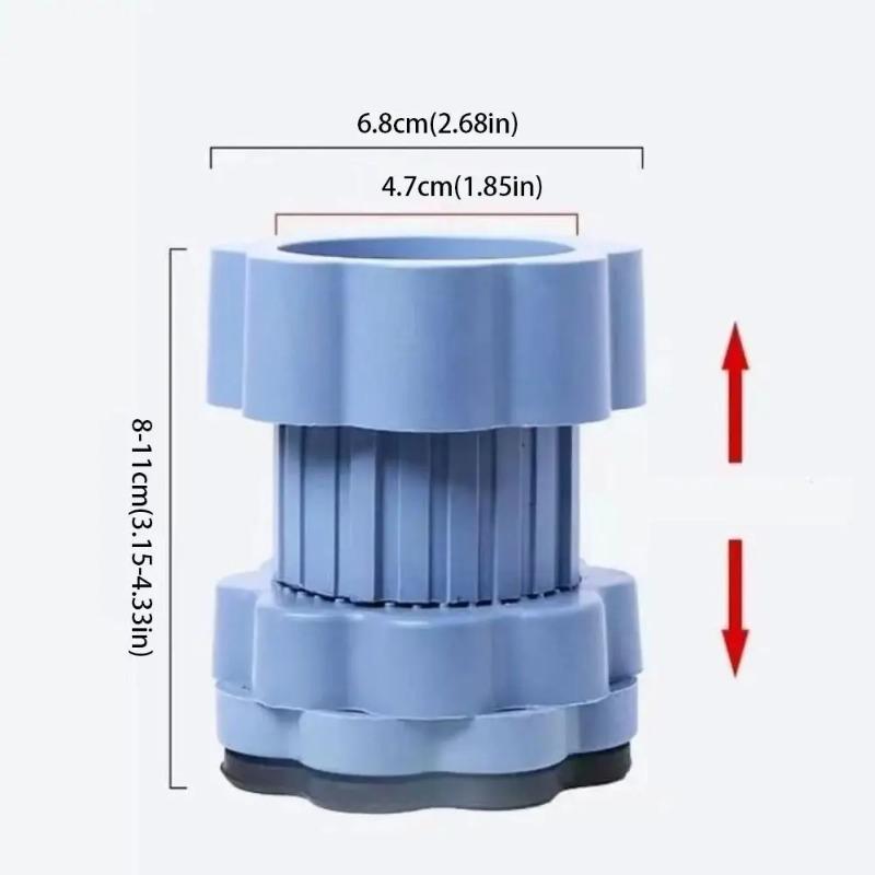 1/4Pcs Washing Machine Foot Pad Adjustable Height Slipstop Skid Raiser Mat Prevent Moving Furniture Foot Pad Dampers Stand