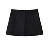 Chic Hip-Wrap Low Waist Short Skirt - European & American Style with Built-In Safety Shorts