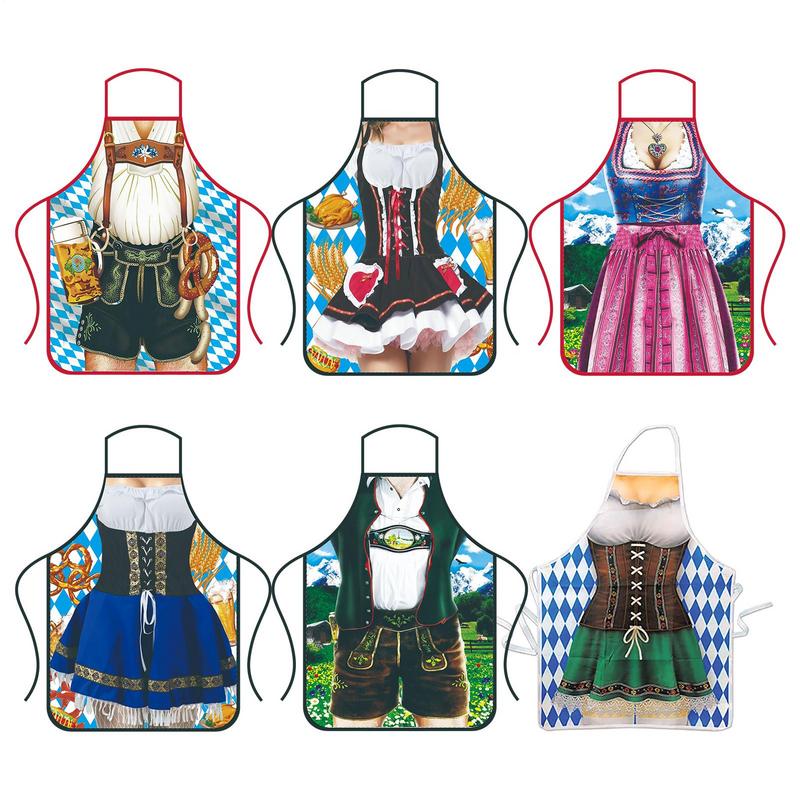 German Oktoberfest Kitchen Apron Beer Festival Apron For Oktoberfest Party Soft Oktoberfest Party Decorations For BBQ Grilling