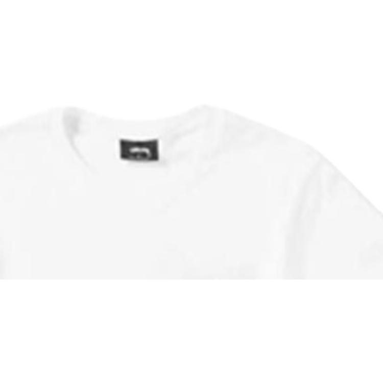 Stussy Embroidered Logo Short Sleeve American Vintage T-Shirt Unisex Tops White 1904268-02