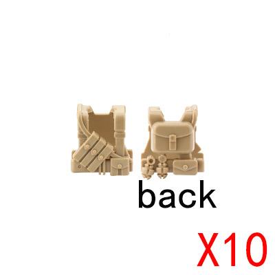 Building Blocks Soldier Figures Equipments Accessories Gifts Toys MOC USA Army Bulletproof Armored Vest Mini Bricks Toy DIY R28