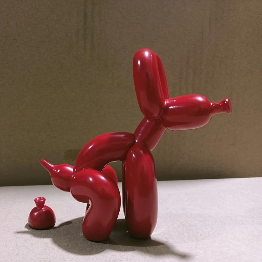 Resin Balloon Poop Dog Sculpture Decoration Creative Living Room Bedroom Wine Cabinet Cartoon Animal Simple Modern Decorative So