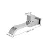 G1/2 Wall in Faucet Single Cold Waterfall Sink Basin Water Tap Bathroom Accessory(  Gold )