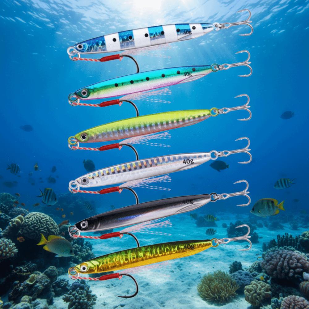 5pcs/box 40g Artificial Fishing Bait Set With Box Fishing Lures Kit  Fishing Tool