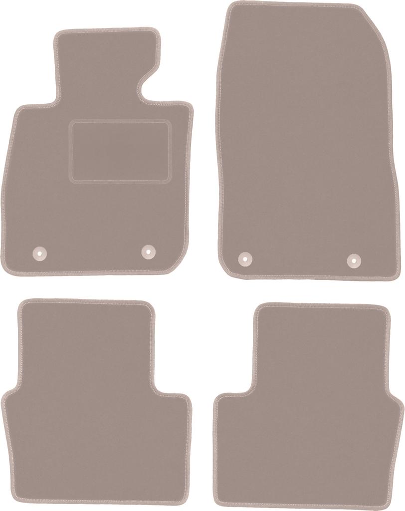 Dywaniki welurowe w kolorze beżowym: Mazda CX-3 crossover (2015-)