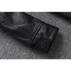 Chinesische Größe Echte Kuhhornschnallen Echte Rindslederjacke Herren Echtledermantel Klassische schwarze Jacke Lässige Lederbekleidung Herbst