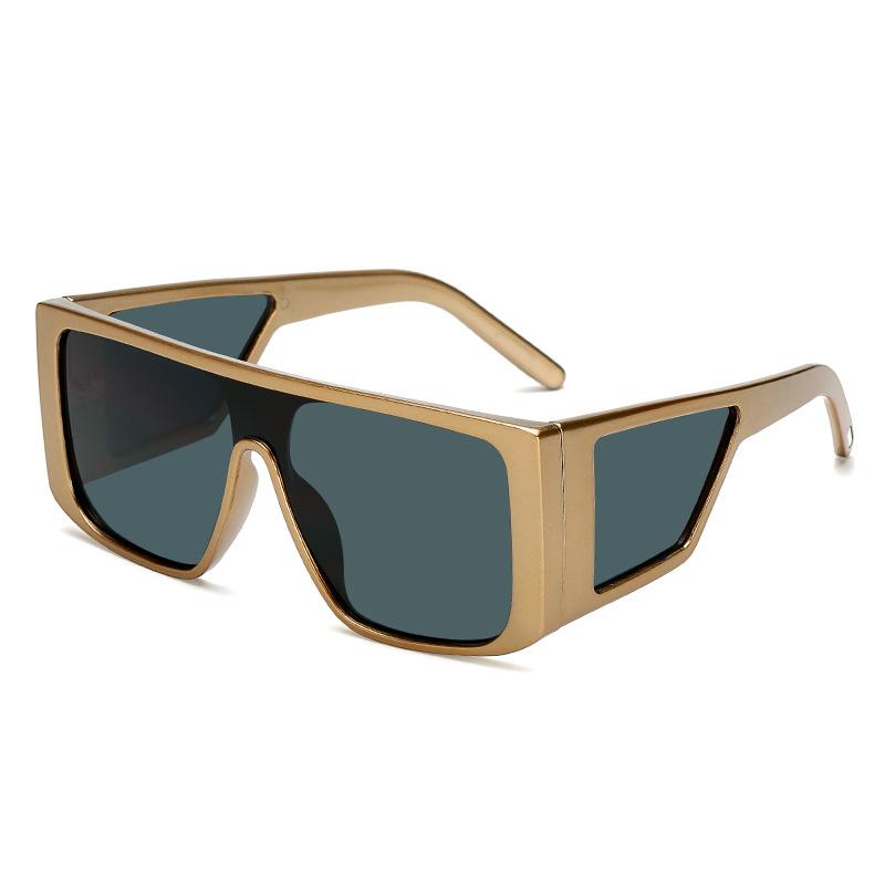 European New Square Sunglasses Women New Big Oversized Flat Top Sun Glasses Female Vintage Retro Shades for Women Men UV400