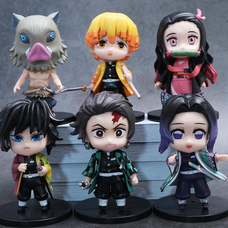 Q-Version Demon Slayer Geburtsblumen Figuren: Tanjiro & Nezuko Anime-Modelle