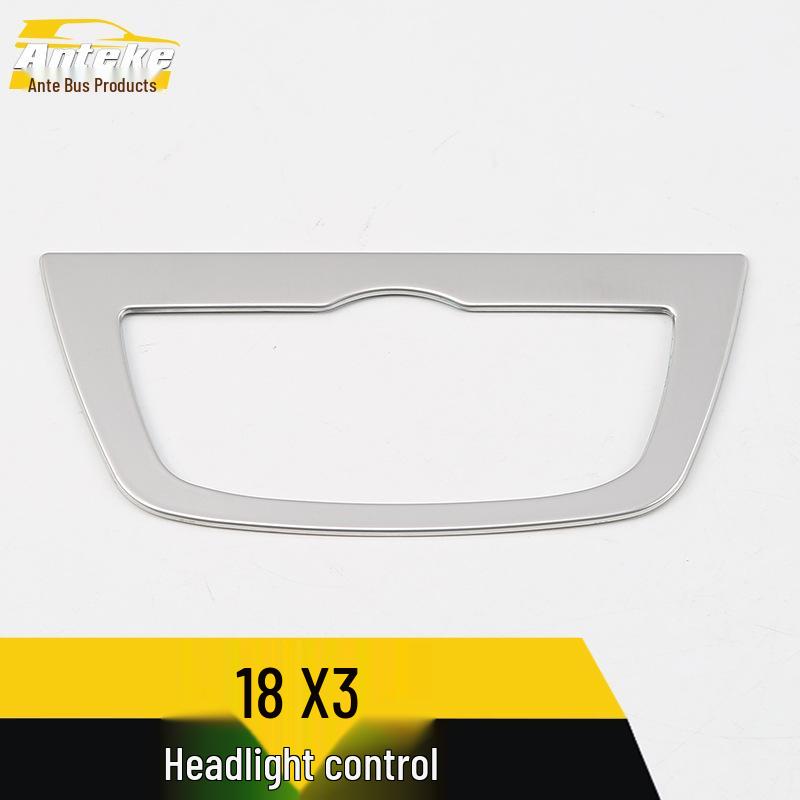 18 X3 Headlight Control Ring & Button Switch Decorative Frame
