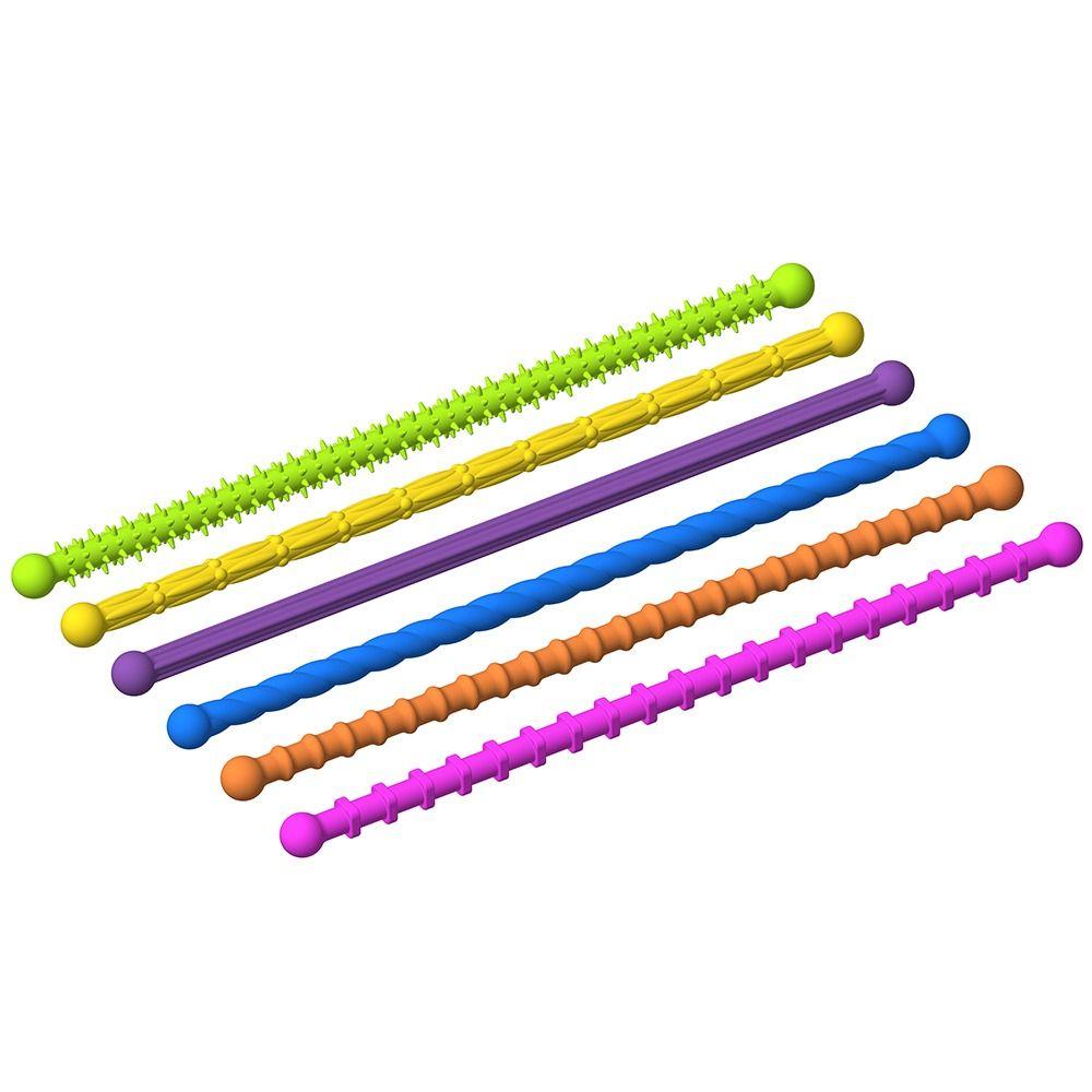 Enhancing Attention Silent Decompressors Rings Silicone Texture Sensory Wand Fun Toys Children