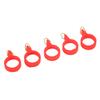 5 Pcs Lure Rod Hook All in One High Elastic Rubber Lua Rod Ring Hook Fishing AccessoriesS