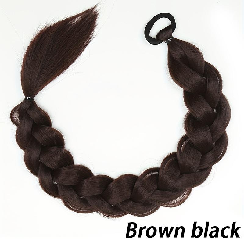 Peruka warkocz dziewczyna kucyk warkocz smażone ciasto twists długi warkocz kucyk peruka