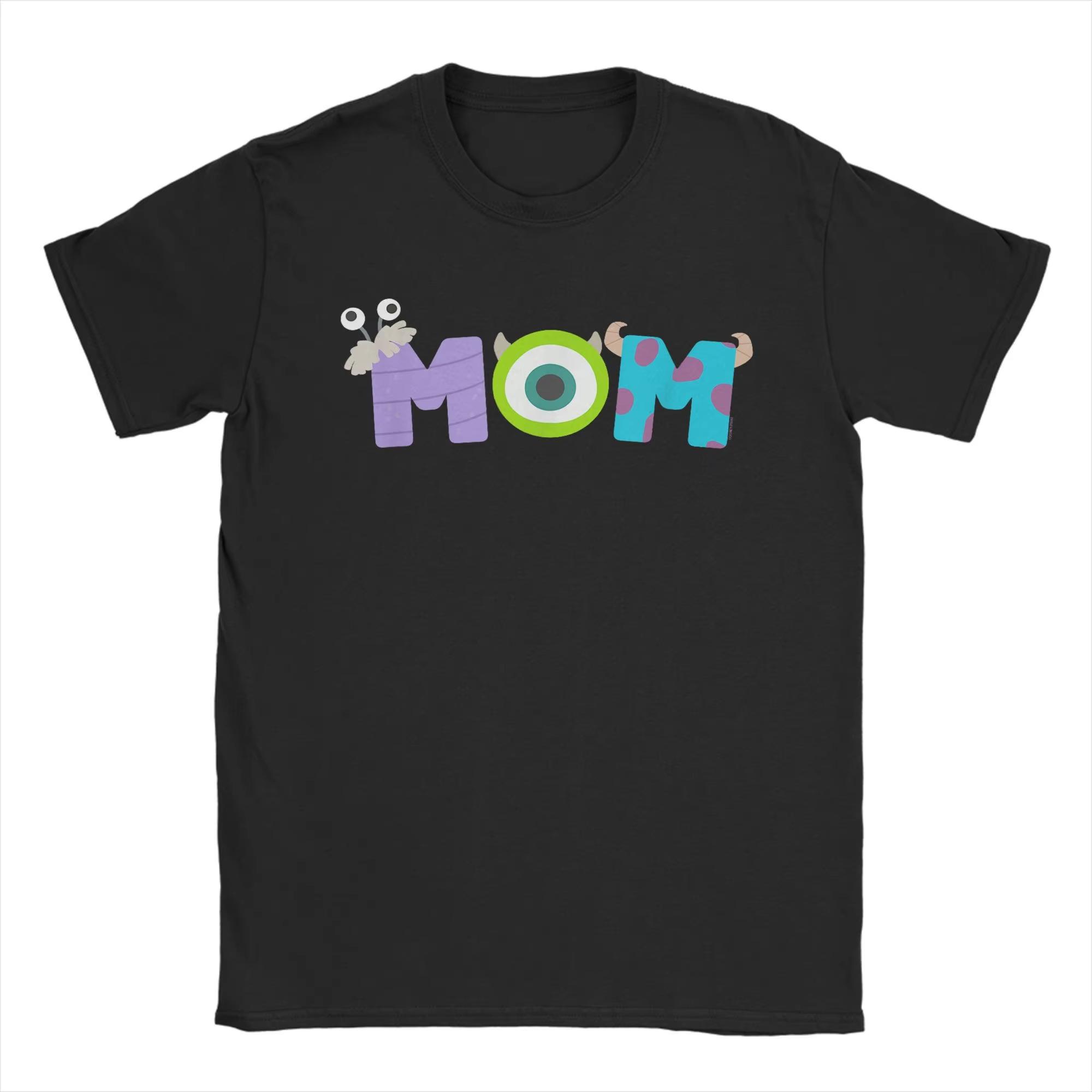 

Monsters Inc Mom Mothers Day Birthday T Shirt Unisex Cotton Cool TShirts Round Neck Cartoon Tees Short Sleeve Merchandise Summer S