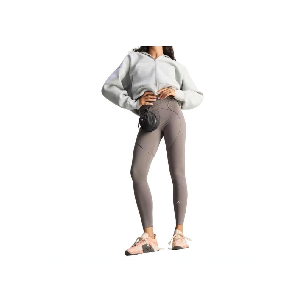 adidas Women's Full-Zip Hooded Jacket Grey JM5792