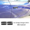 Carbon Exterior Door Handle Cover Trim Frame For Dodge Charger 2010+ Accessories