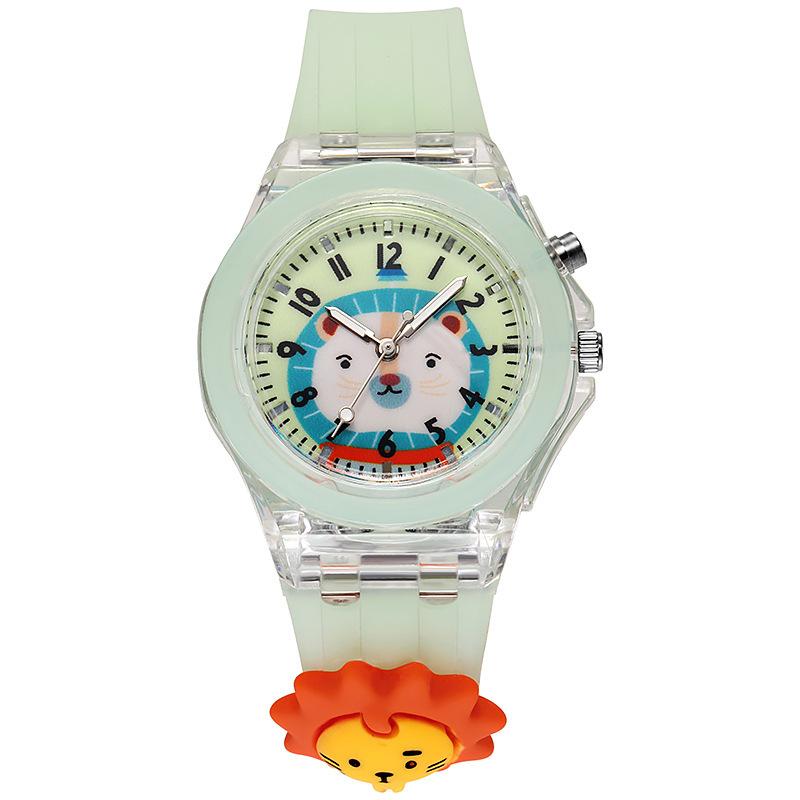 Cartoon Primary School Children'S Watch, Luminous Silicone Electronic Watch Doll Watch