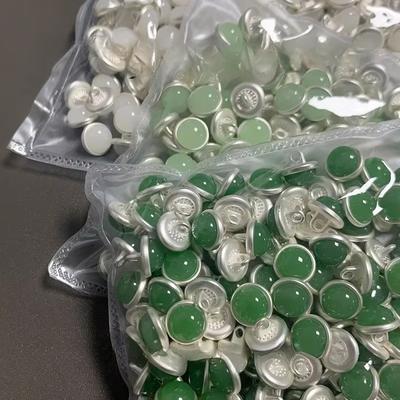 10 pièces/lot Magnifiques Boutons Bijoux Éclat de Pierre Précieuse 10 mm Ronds Petits Boutons à Tige Blouse Jupe Accessoires de Couture