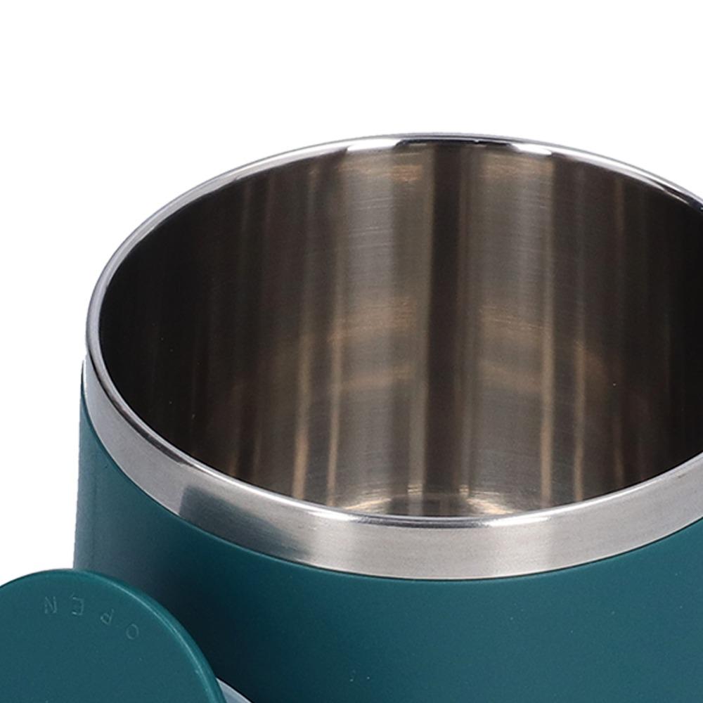 Sturdy 420ml Mug Sturdy Anti Slip Handle Thermal Cup Eak Proof Sealed Lid Rustless Steel Insulated Cup Hot Water Storage