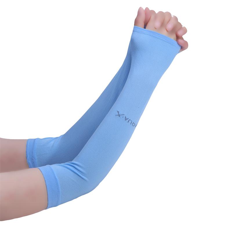 1 Pairs Arm Guard Sleeve with Thumb Hole Protective Sleeve Holders Sun UV Protection Long Arm Cover For Running Fishing Cycling