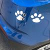 2pcs/set 3D Animal Dog Cat Footprints Decal Auto Accessories Car Sticker
