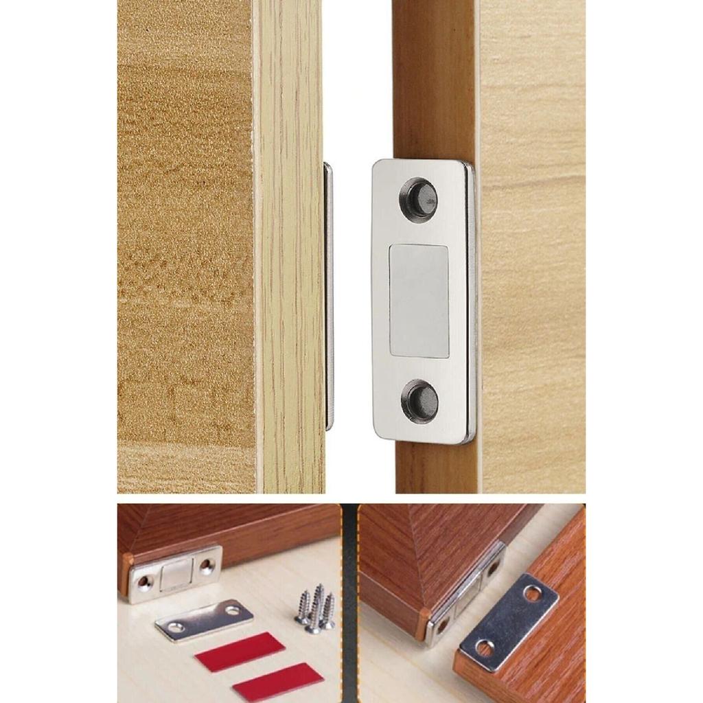 8 Pieces Magnetic Cabinet Door Holder Sliding Wardrobe Drawer Furniture Stopper Closer Magnet 8 Pcs.