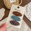 3 Pcs Fabric Plaid Waterdrop Hair Clips Sweet Butterfly Bow Children BB Clips Hair Styling Accessories Forehead Bangs Clip
