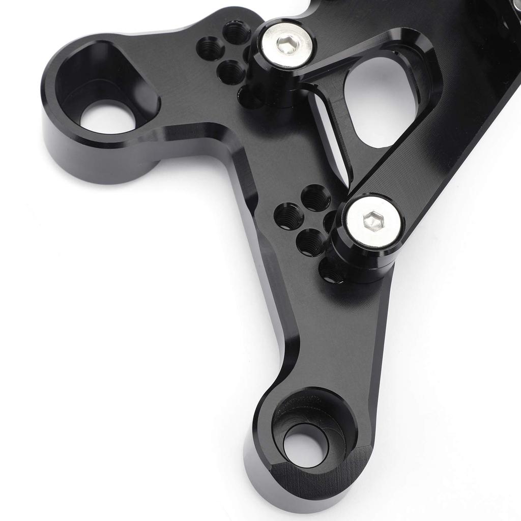 Bruce Shark Motorcycle Rearset Kit for Yamaha Black & 2014-2016 MT-09 (FZ-09) -