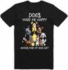 Dogs Make Me Happy Make My Head Hurt Dog Lover T-Shirt HOT ITEM