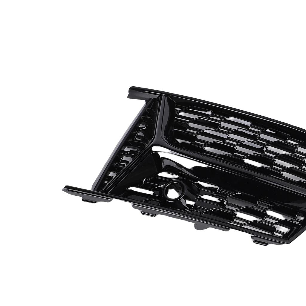 Pair of Front Bumper Fog Light Grille Cover 4K0807151A Fog Lamp Bezel Grill Replacement For S-Line S6 C8 2018-2025 Black