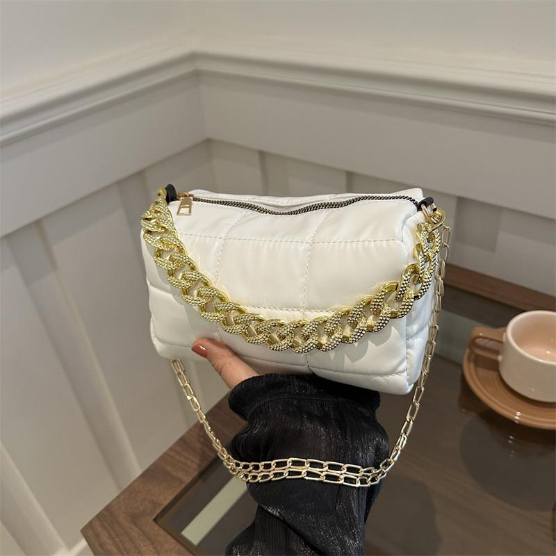 Fashionable Spring New Small Square Bag Chic Womens Handbag Versatile Pu Design