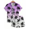 Men's Hawaiian Short-sleeved Shirt And Beach Shorts Set Beach Resort Men's Casual Shirt Summer Everyday Men's Sports Shorts