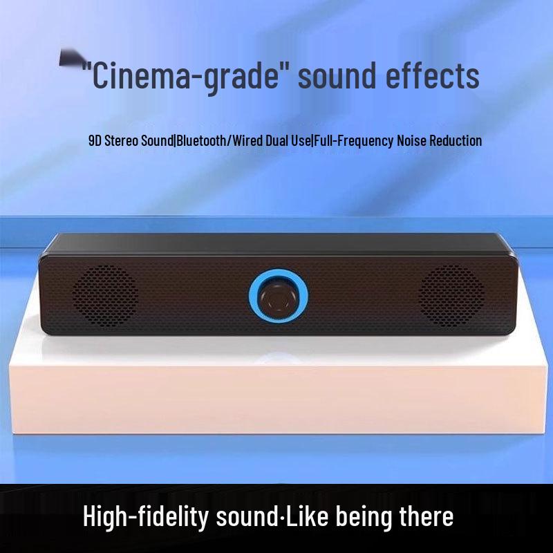 Wired USB-Powered Multimedia Desktop Speakers with Subwoofer