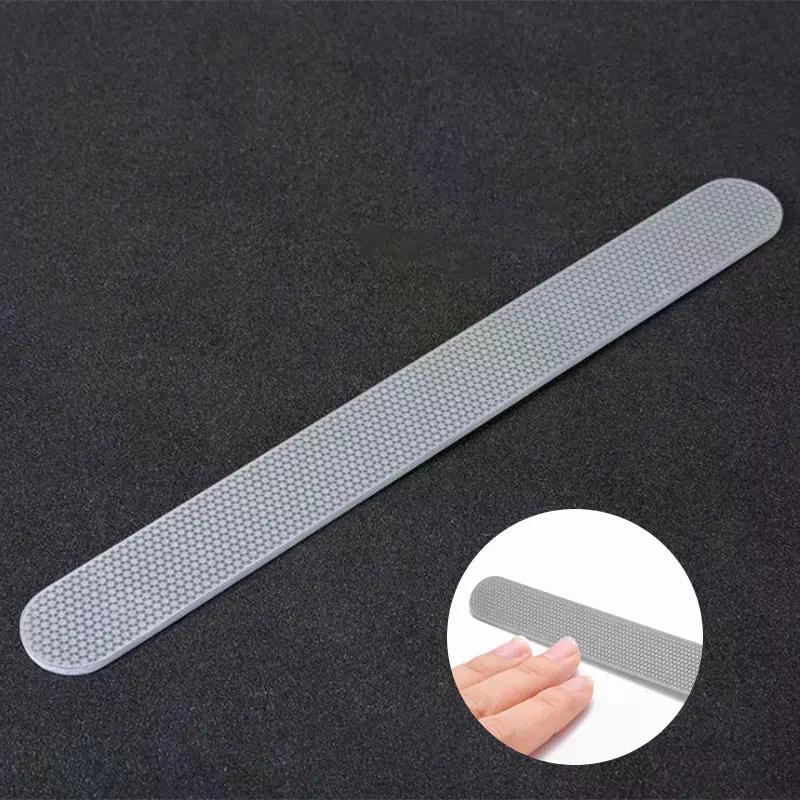 1 pz Lima per Unghie Acciaio Inossidabile Testa Rotonda Metallo Manicure Pedicure Strumenti Bellezza