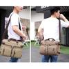Hot Canvas Leather Travel Handbag Luggage Duffel Travel Tote Multifunction Shoulder Strap Bag