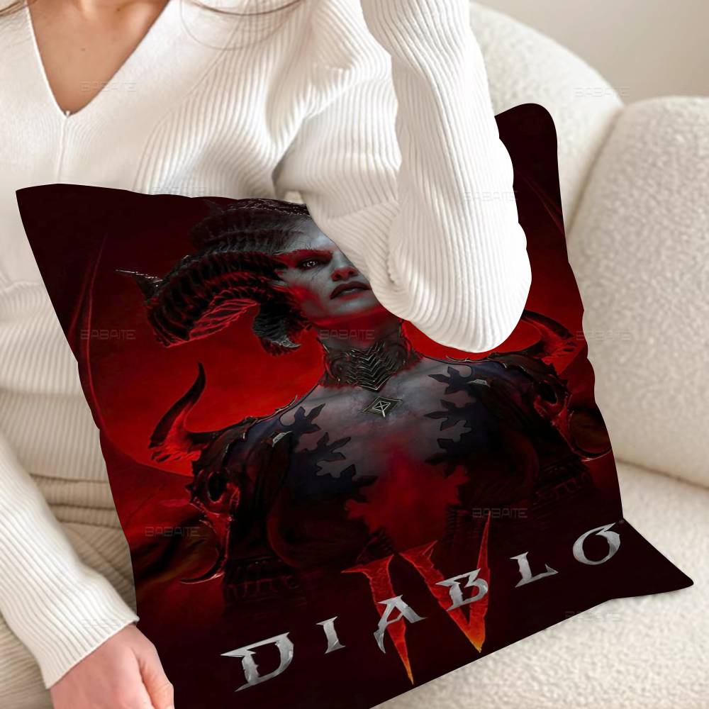 RPG Game D-Diablo 4 Personalized picture text home decorative pillows Household Gifts 45x45cm