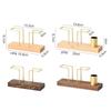 Desktop Organizer Tableware Supplies Wood Tissue Paper Holder Napkin Holder Brass Tissue Box Storage Toothpick Box