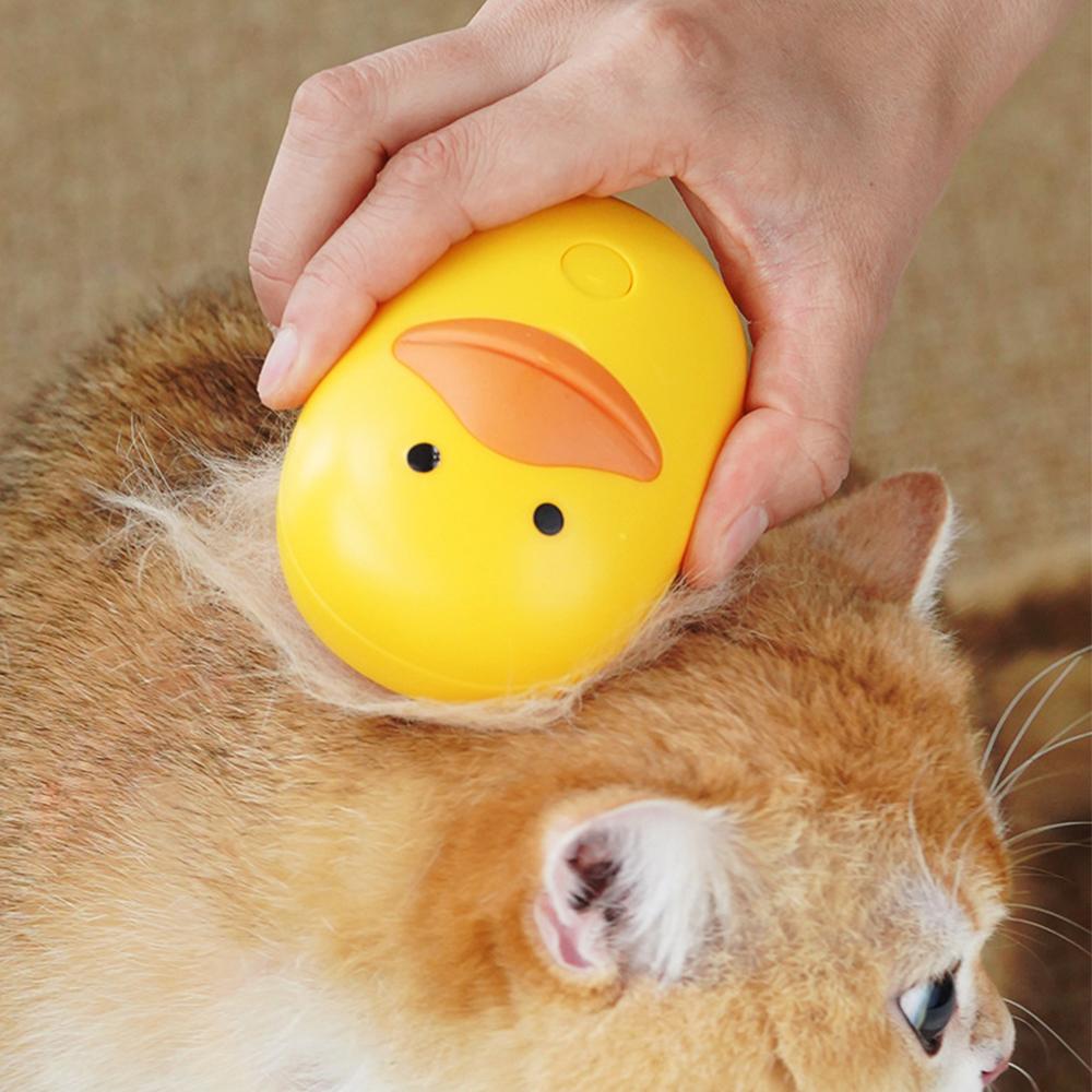 Rechargeable Cat Silicone Steam Brush for Removing Tangled And Loosse Hair