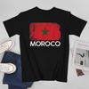 More Design Morocco Flag Moroccan Unisex Tshirt Tees Tshirt Oneck T Shirts Unisex Boys Clothing 100 Cotton