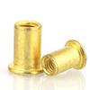 Copper Brass Flat Head Rivet Cap Nut - 32 Perforated Rivet Nuts (M5, M6, M8)