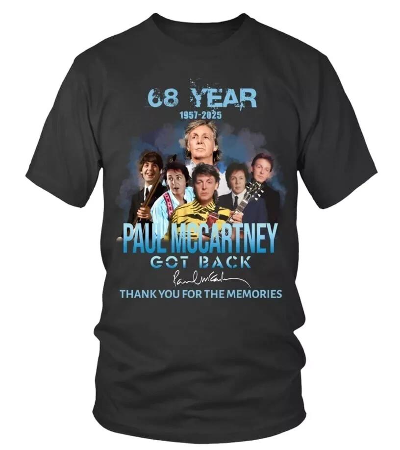 

Paul McCartney 2025 anniversary BK Round neck T-Shirt Unisex BT945 Unisex T-Shirt XXXXL