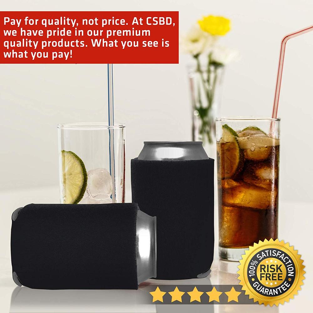 5 Stück Bierhüllen Camping Dosenbecher Soda Abdeckung Neopren Getränkekühler Tragbare Flasche Outdoor Hülle für Party Hochzeit Geburtstag