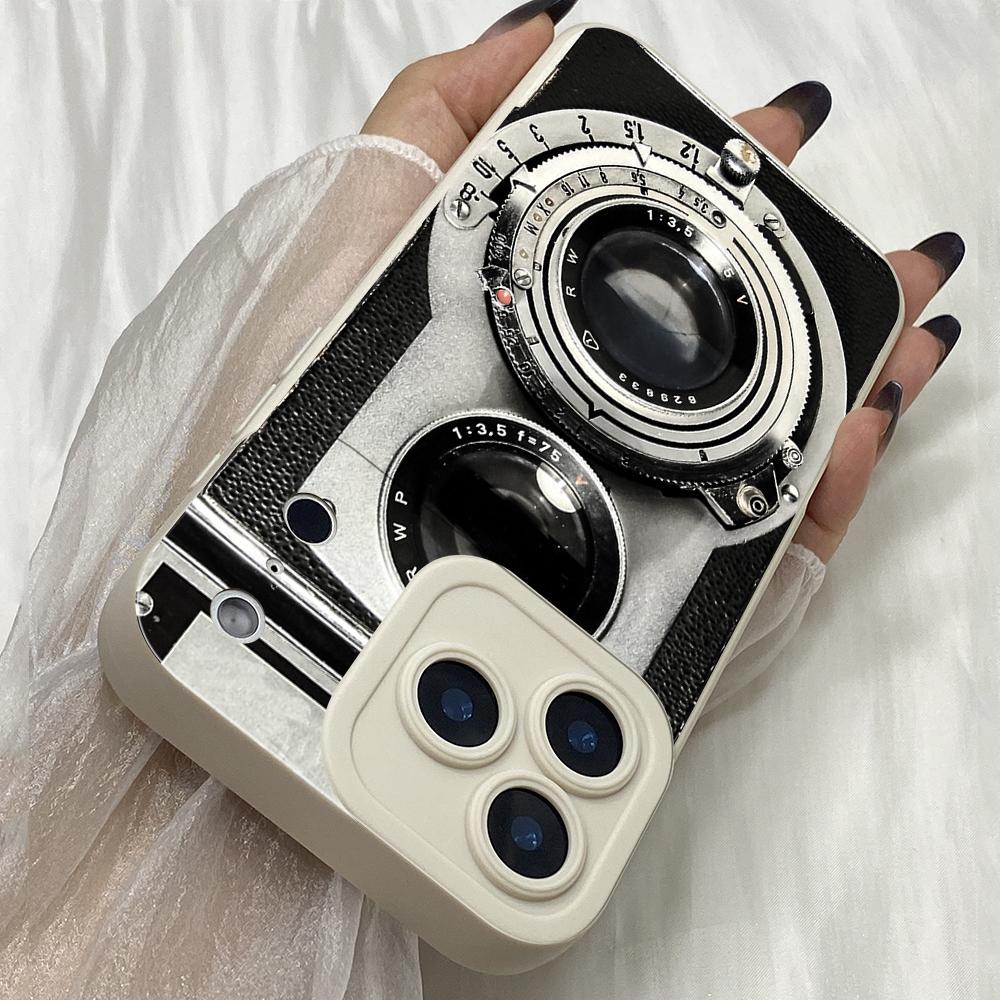 M537 Vintage Camera Boombox art Angel Eyes Soft Phone Case for iPhone Samsung Galaxy Xiaomi Rdemi Huawei Honor Infinix Realme OPPO Vivo All Model Case