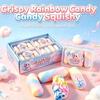 Rainbow Candy Wax Skin Squeeze Toy Satisfying Sound Crunchy Squeeze Crispy Squishy Children Gifts