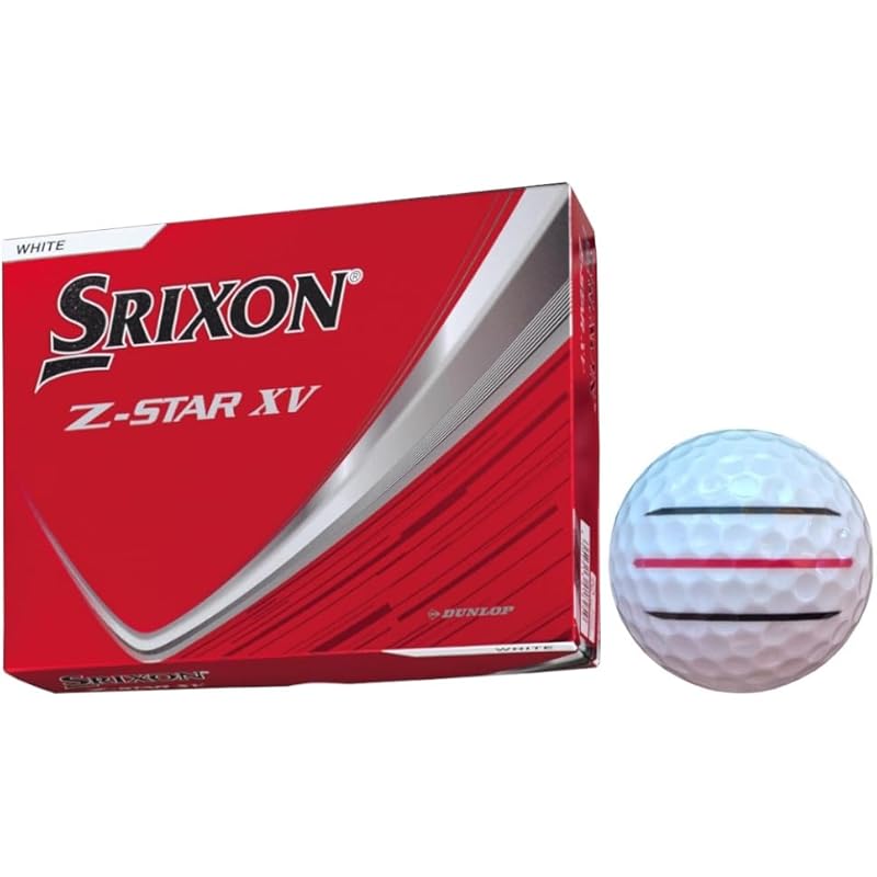 

[Hapiraki_Golf Line] dunlop golf ball Srixon Z-Star 2025 model With line (Z-StarXV_White 1 dozen_3 lines)