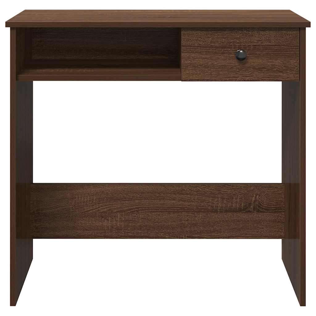 Desk Brown Oak Effect 80 x 40 x 75 cm Engineered Wood